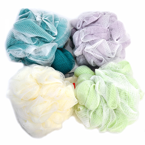 Loofah And Hand Loop Bath Rose Flower Style Sponge
