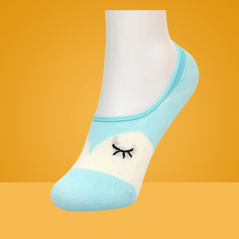 5 Packs Yeux Icon Premium Cotton No Show Ankle Socks