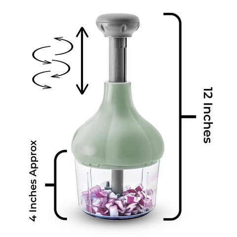 Manual Light Green Chopper