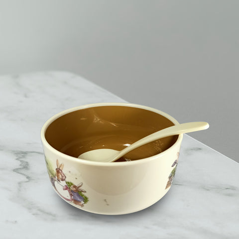 4Pcs Bobby Rabbit Plastic Bowls