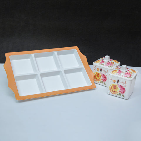 6Pcs Melamine Spice Set
