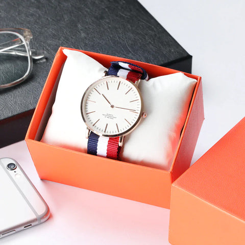 Stripe Wrist Watch European Style