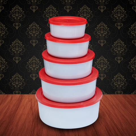 5Pcs Matte Food Storage Melamine Bowls