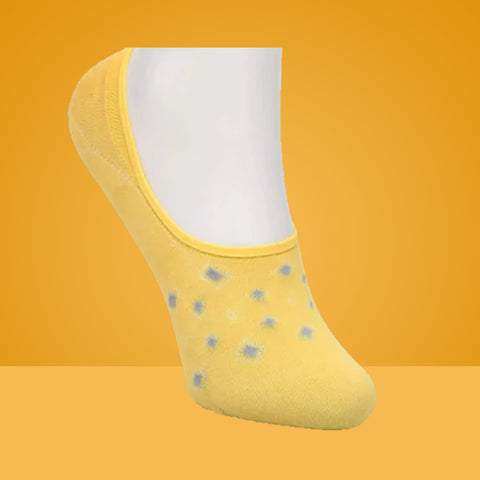 5 Packs Splash Design Premium Cotton No Show Ankle Socks