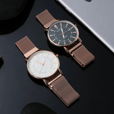 Men’s Golden and white Wrist Watch