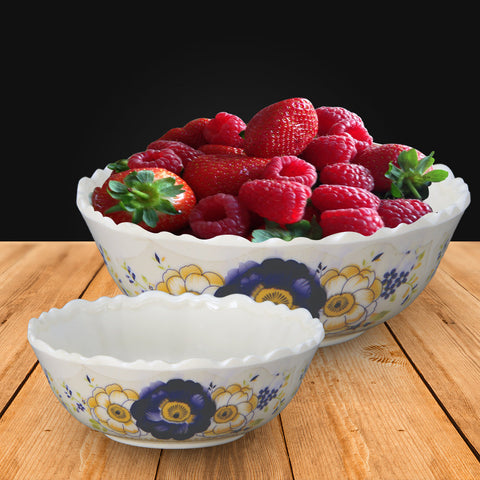 7Pcs Blue Melamine Bowl Set