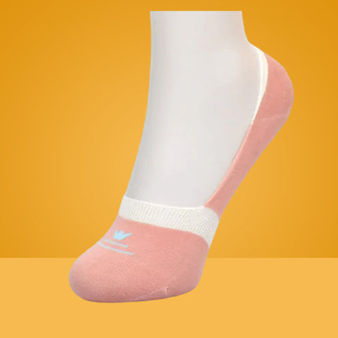 5 Packs Crown Icon Premium Cotton No Show Ankle Socks