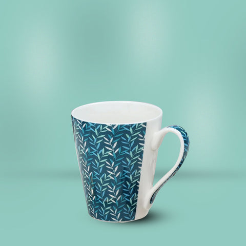 Blue Floral Moroccan Mug