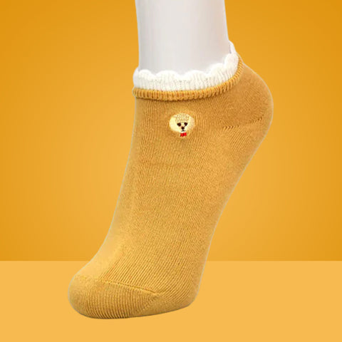 5 Packs Premium Design Cotton No Show Ankle Socks