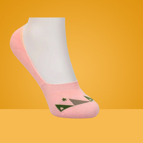 5 Packs Unique Style Premium Cotton No Show Ankle Socks