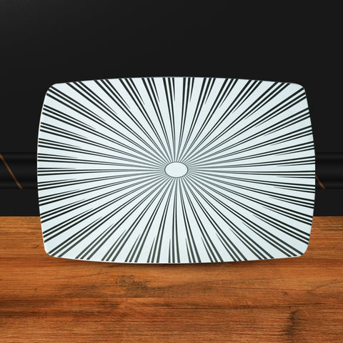 Zebra-Design Melamine Dinner Set