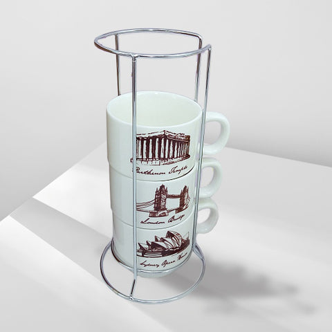 5 Pcs Land Mark Mug Stack