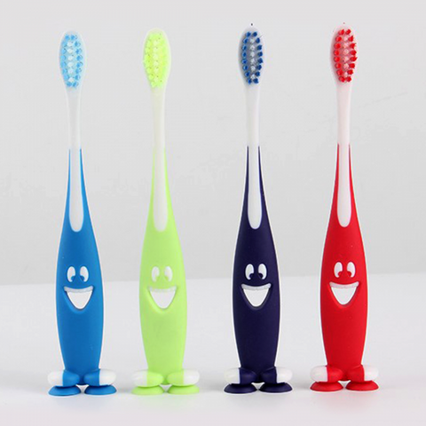 3Pcs Smiley Soft Bristles Kids Tooth Brush