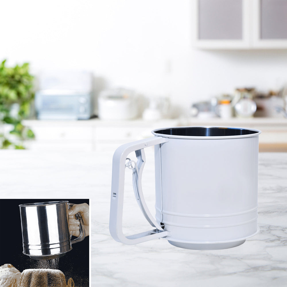 Sky Blue Stainless Steel Flour Sifter – Izanstore