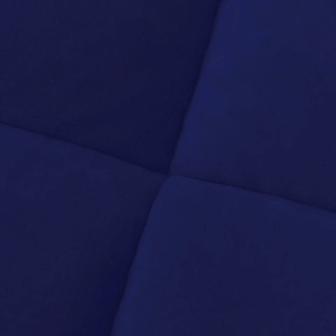 Navy Blue Quilted Fleece Sherpa Comforter