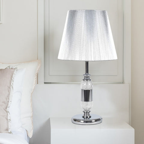 Silver Capsule Table Lamp