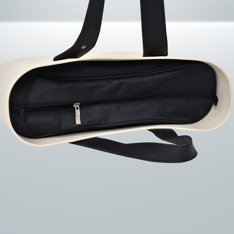 White Silicone Tote Ladies Bag