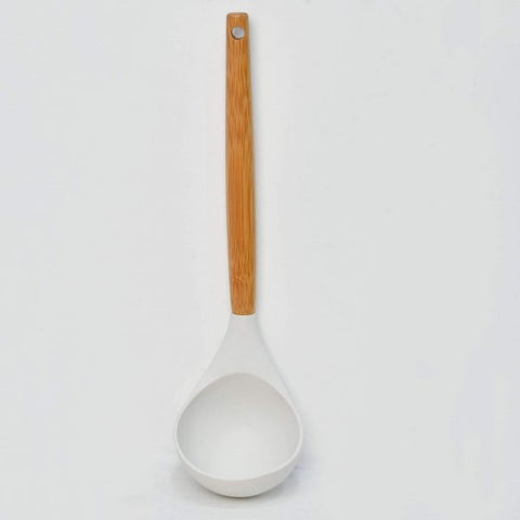 Silicon Ladle Bamboo Wood