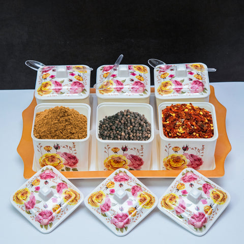 6Pcs Melamine Spice Set