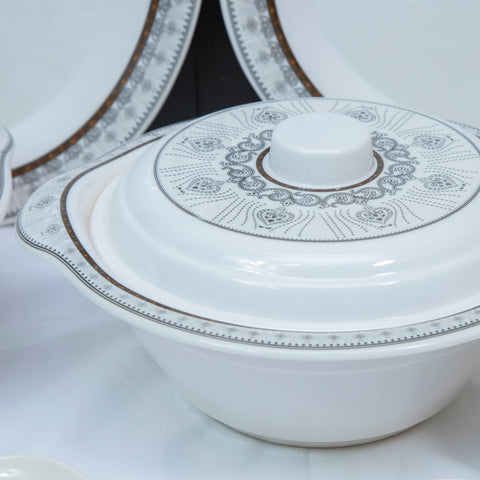 Ornamental Design Melamine Dinner Set