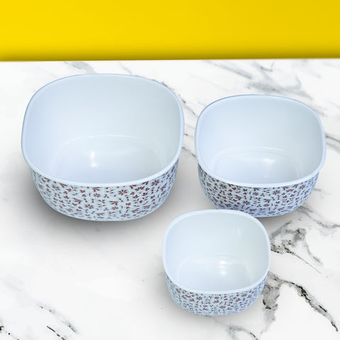 3Pcs Melamine Multi Stars Bowls
