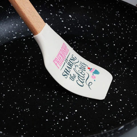 3Pcs Silicone Spatula Bamboo Wood Made