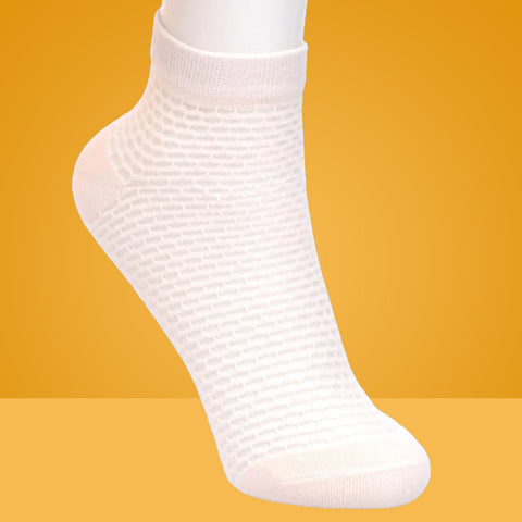 6 Packs Mosaic Pattern Cotton Cut Liner Socks