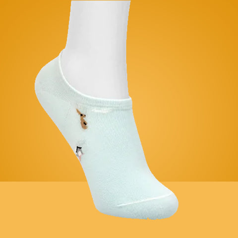 5 Packs Escentric Design Premium Cotton No Show Ankle Socks