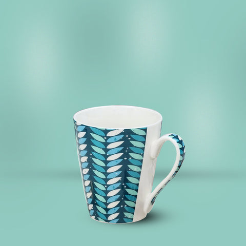 Blue Floral Moroccan Mug
