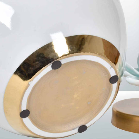 Blue And White Round Fancy Ceramic Vase