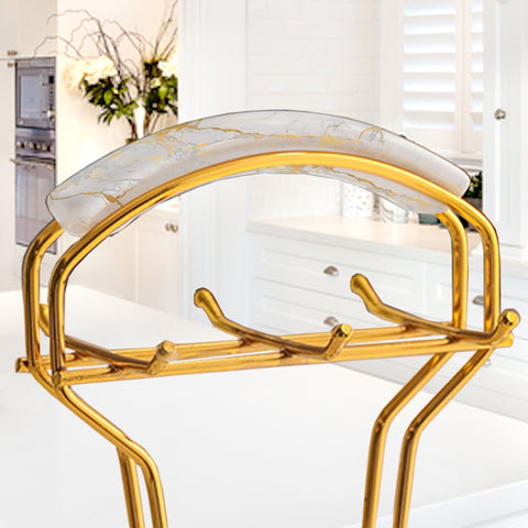 7Pcs Gold Marble Stainless Steel Utensils Set