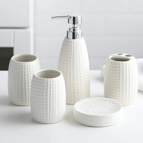 4Pcs Emerald Green Monica Bath Set