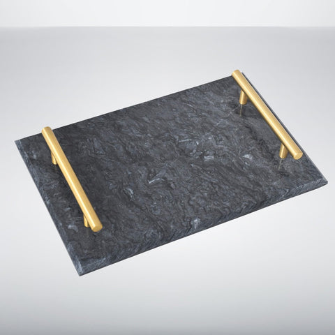 Dark Grey Marble Tray