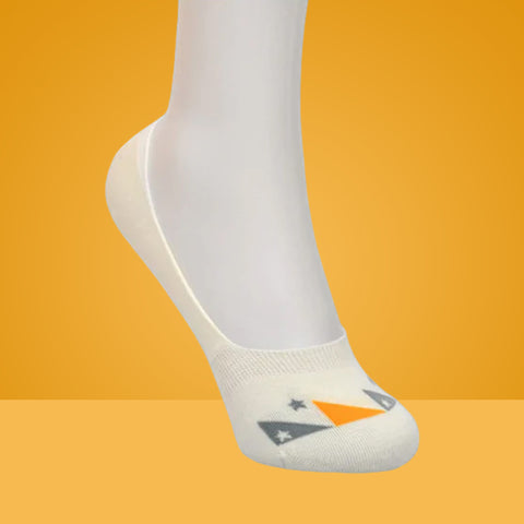 5 Packs Unique Style Premium Cotton No Show Ankle Socks