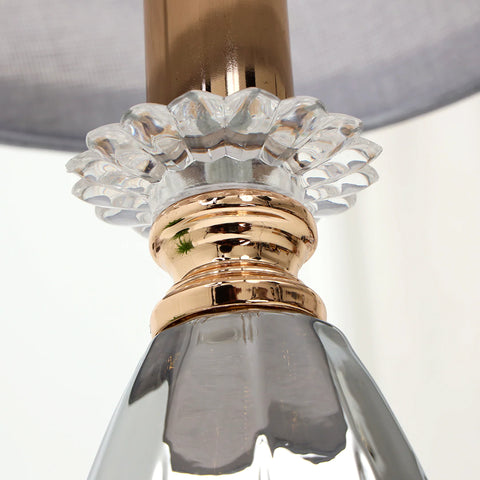 Elevated Serene Gold Rim Glazed Table Lamp