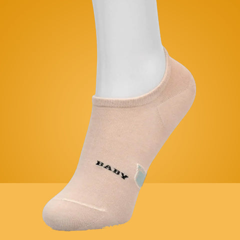 5 Packs Baby Title Design Premium Cotton No Show Ankle Kids Socks