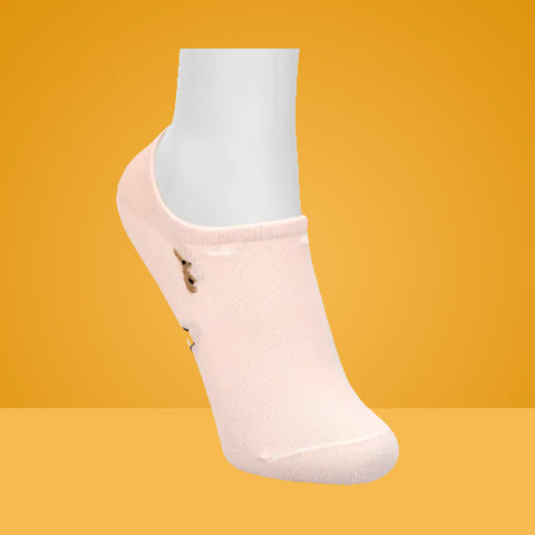 5 Packs Escentric Design Premium Cotton No Show Ankle Socks