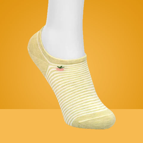 5 Packs Photo Title Premium Cotton No Show Ankle Socks