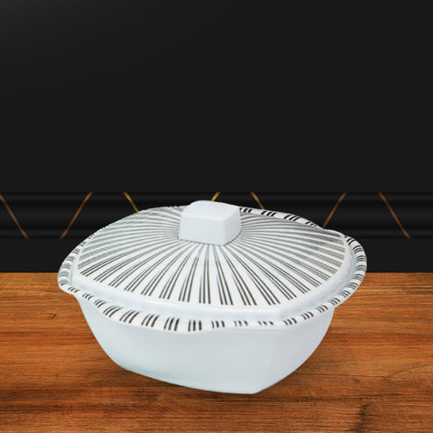 Zebra-Design Melamine Dinner Set