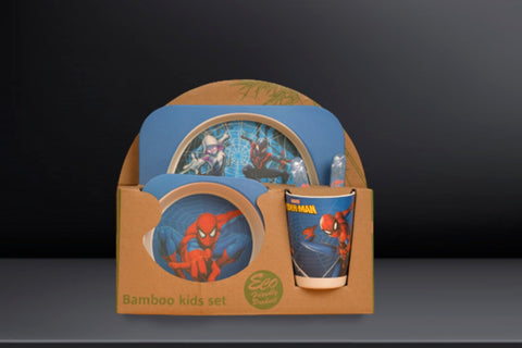 5Pcs Melamine Kids Dinnerware Set