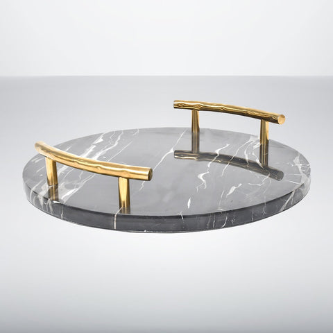 Round Marble Serving Tray