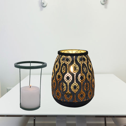 Metallic Vase Candle Holder