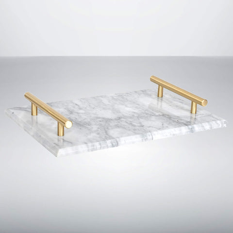 Natural Rectangular Marble Tray
