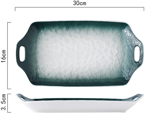 Aqua Long Tray Gradient Stone