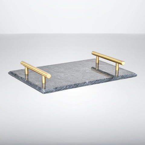 Dark Grey Marble Tray