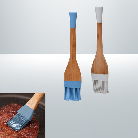 Silicon Oil Brush Bamboo Wood