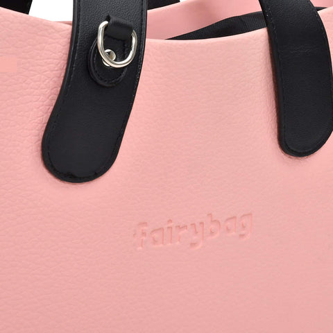 Pink Silicone Tote Ladies Bag