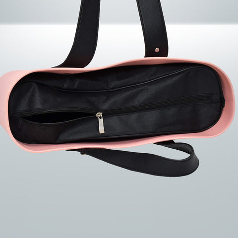 Pink Silicone Tote Ladies Bag