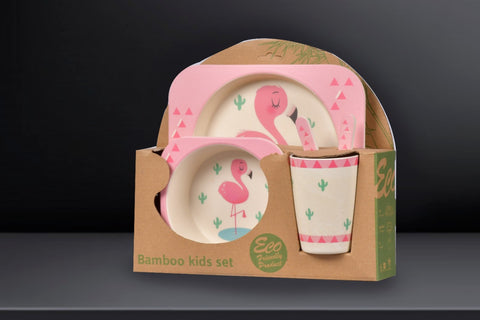 5Pcs Melamine Kids Dinnerware Set