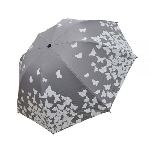 Dark Grey Water Rain Induced Color Changing Umbrella